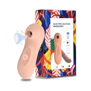 Вакуумный стимулятор для клитора цвета бежевого золота Boss series Electric Sucking Massager