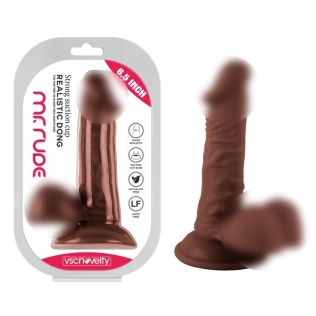 Фалоімітатор реаліст на присосці Realistic Dong Brown Mr. Rude 6.5 коричневий