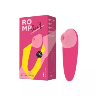 Вакуумный стимулятор клитора силиконовый розовый Romp Shine X