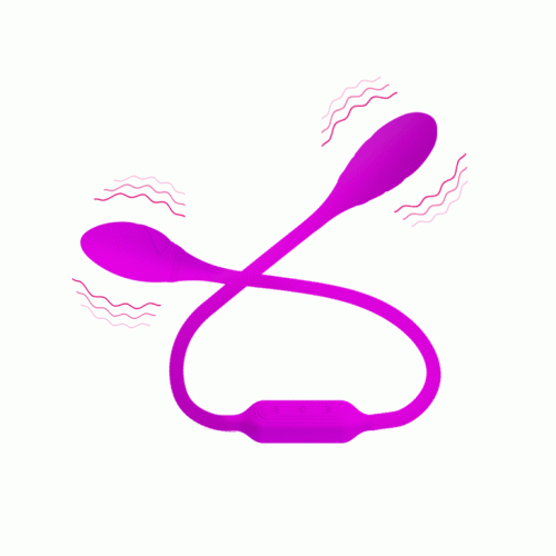 Гибкий вибростимулятор унисекс для пар силиконовый розовый Lybaile Dream Lover's Whip - 6