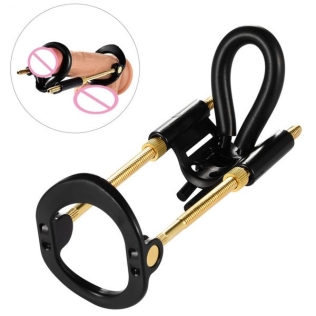 Экстендер для увеличения пениса черный Bdsm4u Luvkis Penis Enlarger Stretcher