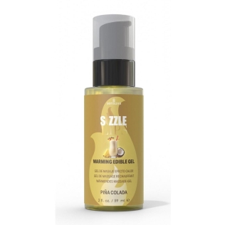 Согревающий съедобный массажный гель со вкусом пина колада Sensuva Sizzle Lips 59 мл