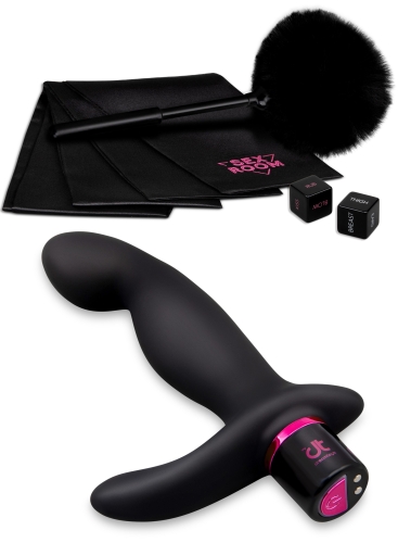 Набір секс іграшок для анальних ігор чорно-рожевого кольору Dream Toys Sex Room 6 предметів - 4
