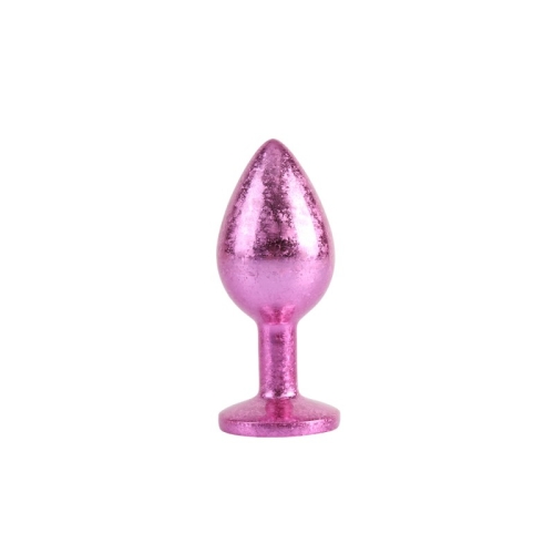 Анальна пробка із кристалом рожевого кольору Chisa Nebula Gem Butt Plug розмір Medium - 2