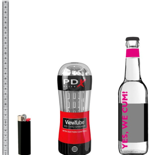 Мастурбатор для мужчин прозрачный Pipedream PDX Elite Viewtube See-Thru Stroker - 4