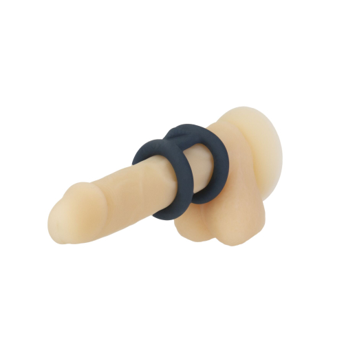Подвійне ерекційне кільце LUX Active tug Versatile Silicone Cock Ring - 6