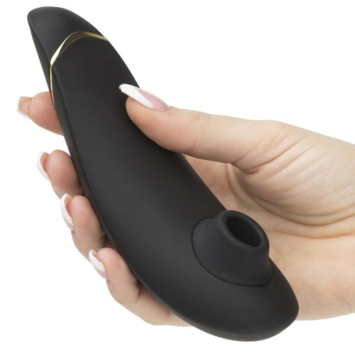 Бесконтактный вакуумный клиторальный стимулятор черный Womanizer Premium - 3