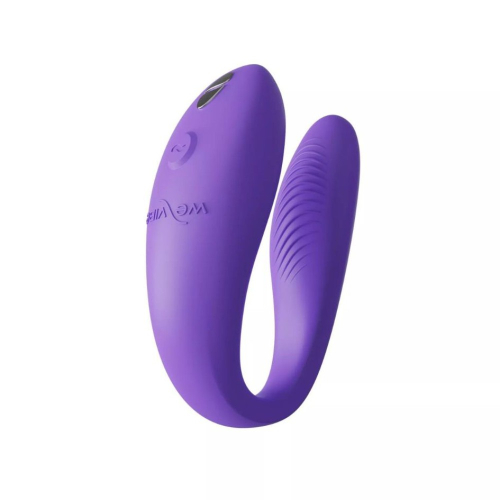 Смарт вибратор для пар силиконовый фиолетового цвета We Vibe Sync Go Light - 6