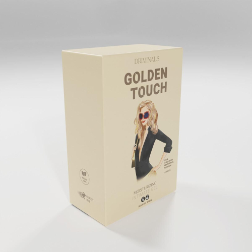 Набор пробников лубрикантов с экстраувлажнением Driminals Golden Touch 10 штук по 4 мл - 1