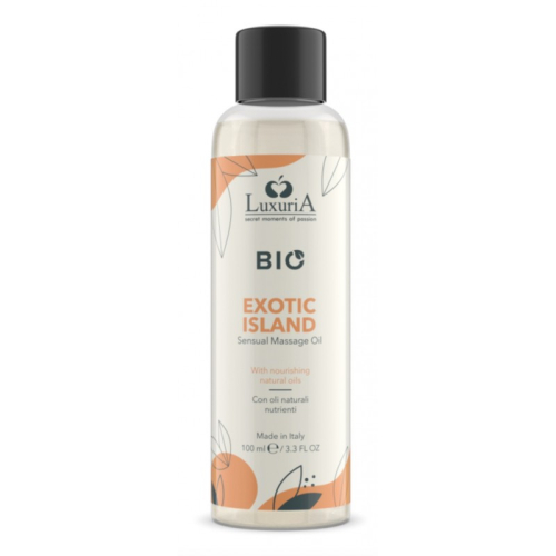 Масажна олія з фруктовими та солодкими нотами Intimateline Luxuria Bio Oil Exotic Island 100мл - 1