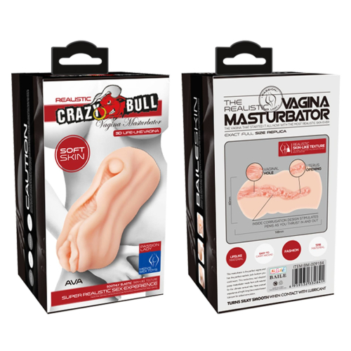 Мастурбатор вагина телесного цвета Lybaile Crazy Bull AVA - 11