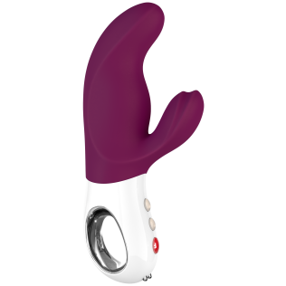 Вибратор со стимуляцией клитора фиолетовый Fun Factory Miss Bi 