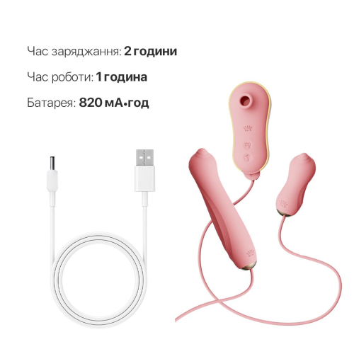 Набір секс іграшок для жінок рожевого кольору Zalo UNICORN - 6
