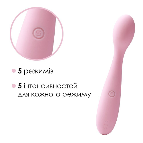 Вибратор вагинальный для точки Джи розовый Svakom Keri Pale - 3