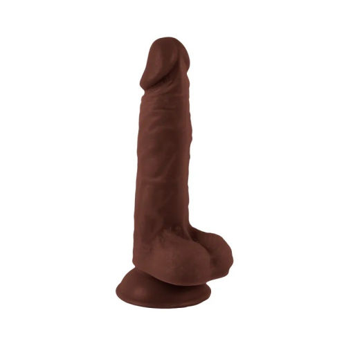 Фалоімітатор реалістичний на присосці коричневого кольору Vscnovelty Realistic Dong Mr. Rude - 2