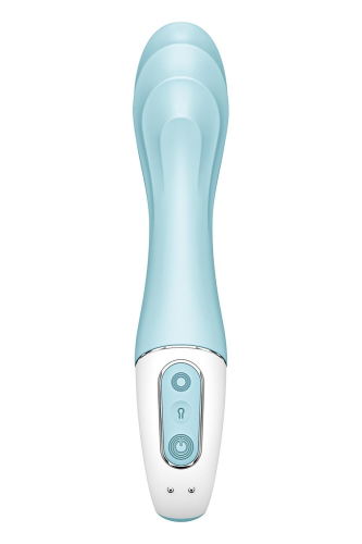 Вібратор для точки G з керуванням зі смартфона блакитного кольору Satisfyer Air Pump Vibrator 5+ - 7