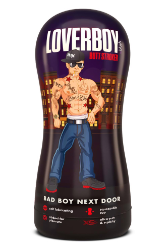 Мастурбатор анус у колбі бежевий Blush Coverboy Bad Boy - 5
