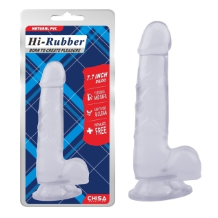 Фалоімітатор на присоску реалістичний прозорий CHISA 7.7 Inch Dildo Clear