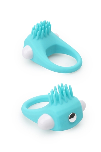 Ерекційне вібро-кільце для члена блакитне lit-UP SILICONE STIMU RING 5 - 1