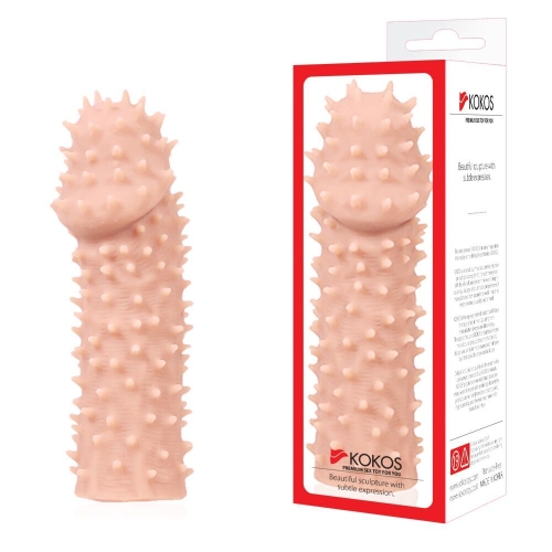 Насадка на член утолщающая стимуляция точки G Kokos Extreme Sleeve ES.07 размер S - 4