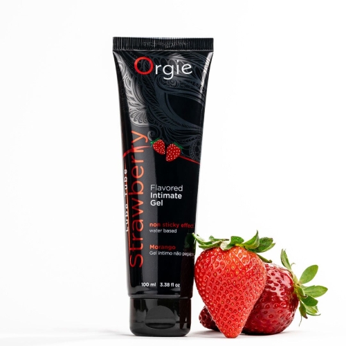 Оральный лубрикант со вкусом клубники на водной основе Orgie Lube Tube 100 мл - 4