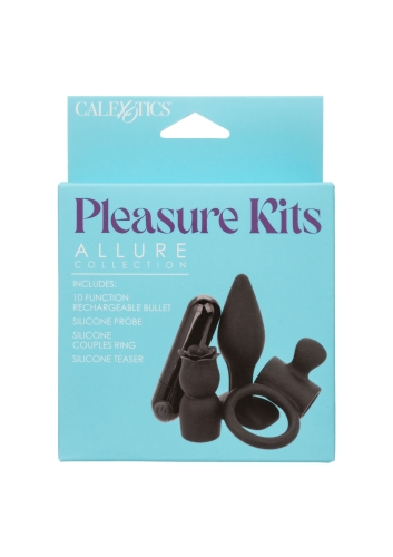Набір із 4 секс-іграшок чорного кольору CalExotics Allure Collection 10 режимів вібрацій - 1