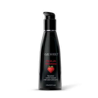 Оральний лубрикант на водній основі зі смаком полуниці Wicked sensual care Aqua 120 мл
