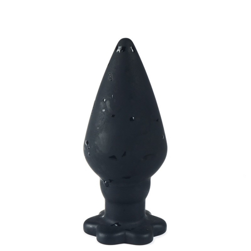 Анальний корок силіконовий чорного кольору Lustoy Anal Toy - 2