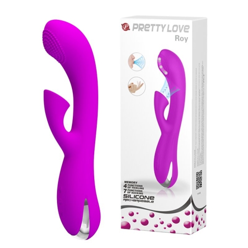 Вібромасажер з вакуумним кліторальним стимулятором LYBAILE Pretty Love Roy - 1