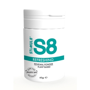 Восстанавливающая пудра по уходу за секс игрушками из киберкожи Stimul8 Refreshing 60 г