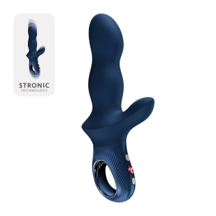 Пульсатор для точки G із кліторальним відростком синій Fun Factory Bi Stronic Crave