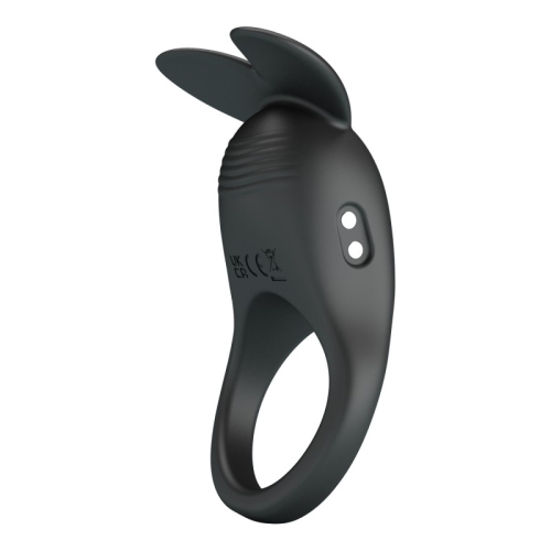Ерекційне віброкільце на пеніс чорне LYBAILE Vibrant Penis Ring Carlton - 3