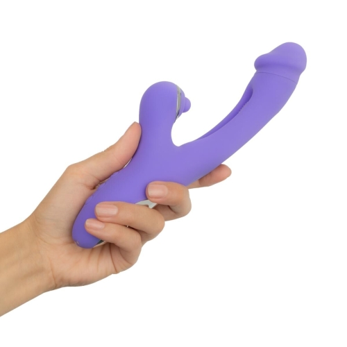 Вібратор кролик для точки G та клітора фіолетовий Good Vibes Only Tess Rabbit Vibrator with G-Spot - 7