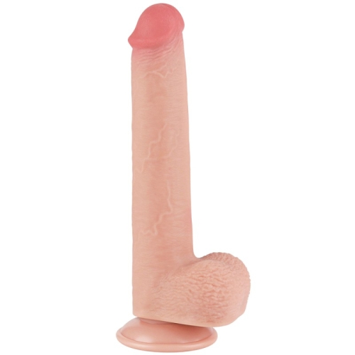 Фалоімітатор реаліст на присосці Sliding Skin Dual Layer Dong Flesh 9.0 тілесний - 3