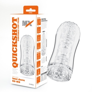 Мастурбатор для мужчин с вакуумным эффектом прозрачного цвета Chisa MX Quickshot Portable Cup Peak