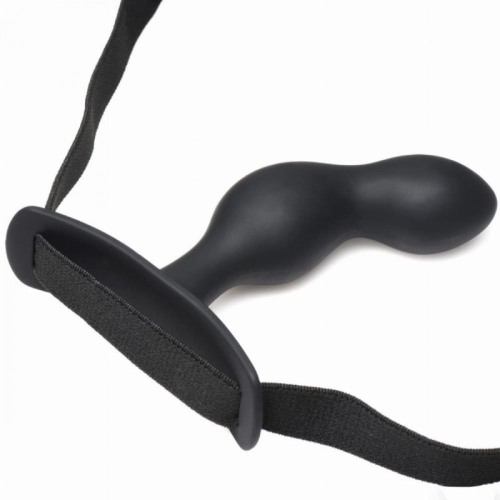 Набір анальних пробок з портупеєю чорний Master Series P-Spot Plugger Trainer Set 3 штуки - 2