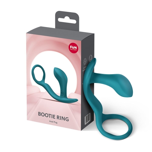 Масажер простати з ерекційним кільцем зелений Fun Factory Bootie Ring Bottle - 6