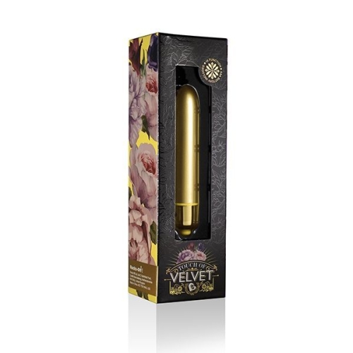 Мини-вибратор вибропуля для душа Rocks Off RO-90mm Touch of Velvet Sunflower Summer 10 режимов вибрации - 3