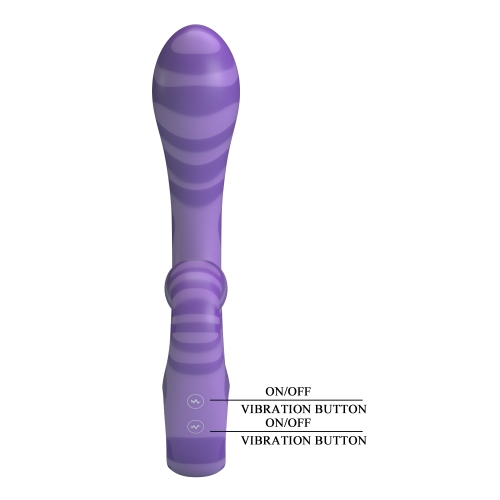 Вібратор-кролик фіолетовий LYBAILE Pretty Love Sumner Sexual Fantasy - 7
