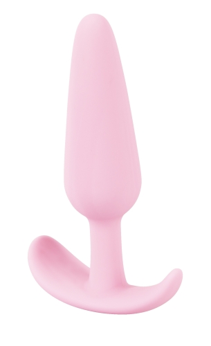 Анальна пробка конусоподібна фіолетового кольору Soft Silicone Mini Butt Plug - 3