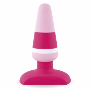 Пробка для анального секса розовая силиконовая FeelzToys Plugz Butt Plug