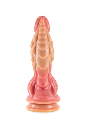 Фентезійний фалоімітатор на присосці тілесного кольору Kong Silicone The Dragon - 5