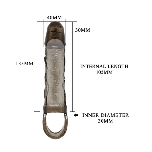 Насадка-презерватив для утолщения члена с вибрацией Men extension - 7
