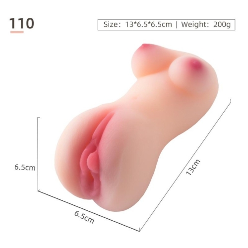 Мастурбатор Вагина с грудью телесного цвета Cnt Barbie Doll Flesh - 3