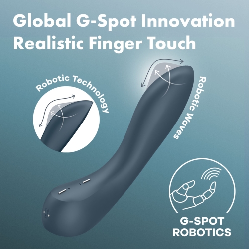Вібратор для точки G сірого кольору Satisfyer G-Spot Wave 4 - 6
