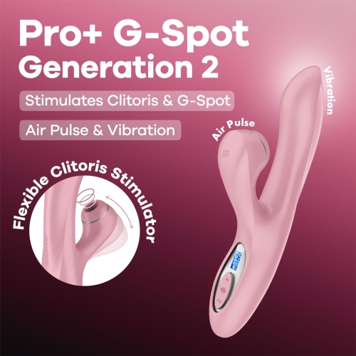 Вакуумний вібратор-кроль рожевий Satisfyer Pro+ G-Spot Generation 2 - 8