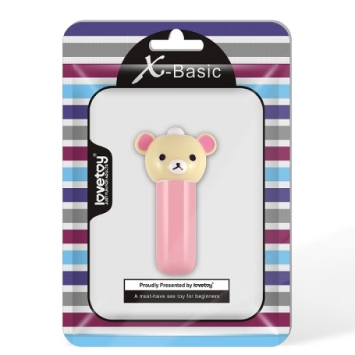 Вібропуля рожева Lovetoy X-Basic Bear Mini - 1