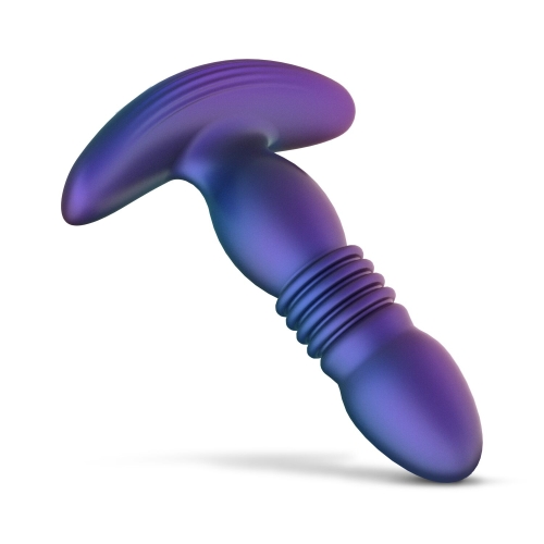 Анальна вібропробка з пульсацією фіолетова Hueman Supernova Thrusting Buttplug - 6
