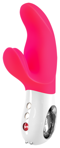 Вибратор со стимуляцией клитора розовый Fun Factory Miss Bi - 6