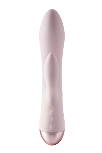 Вібратор із відростком для клітора тілесного кольору Dream Toys VIVRE DUO VIBE COCO - 4